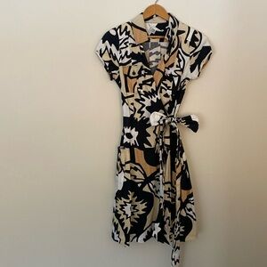 Diane Von Furstenberg Cotton Wrap Dresss